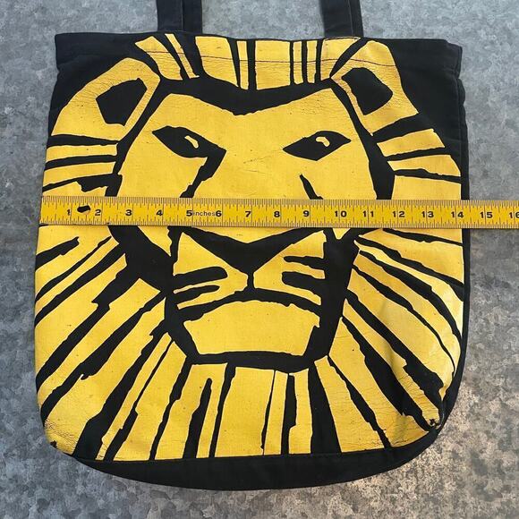 The Lion King Broadway Musical Canvas Tote Bag Simba Disney Book Bag Theater Y2K - Picture 7 of 9